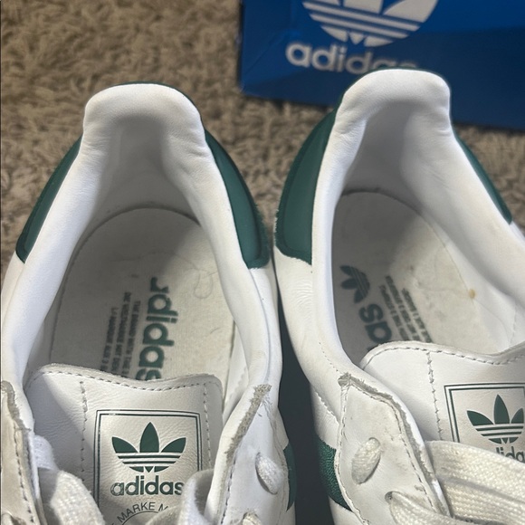 adidas Sambae White and Green Sneakers - Picture 7 of 9